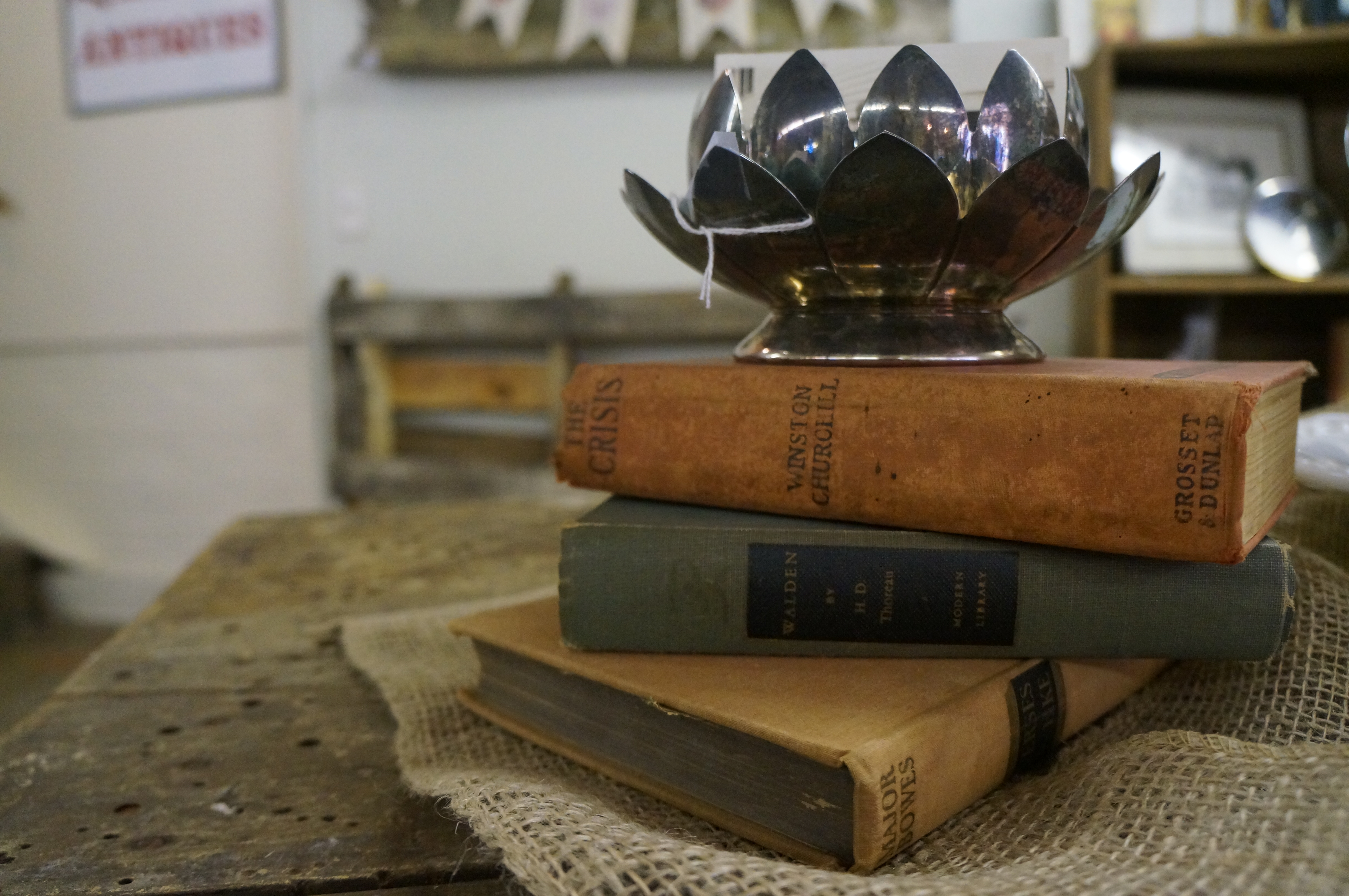 Decorating With Vintage Books