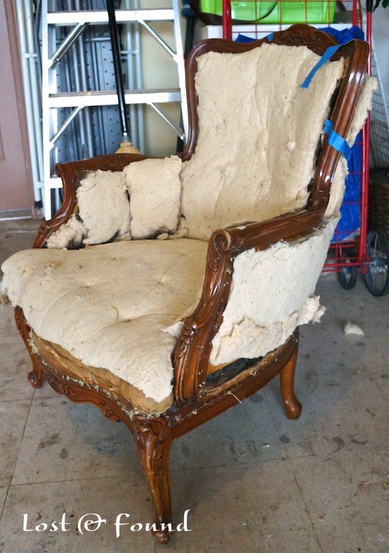 how to recover a chair with new fabric