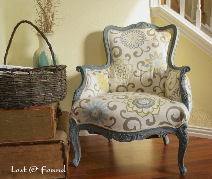 How to Reupholster a French Chair | Makeover Reveal