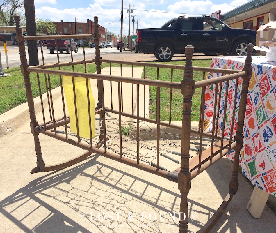 antique baby rocker cradle