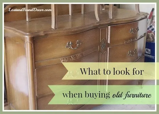 Buying Old Furniture