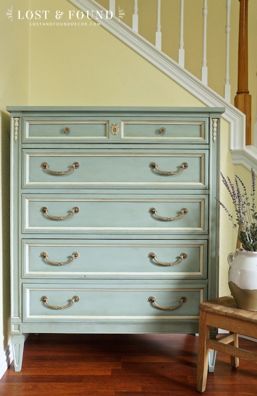 Blue 5-drawer Chest