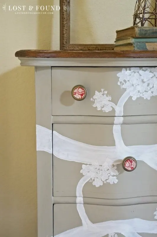 oak dresser furniture makeover