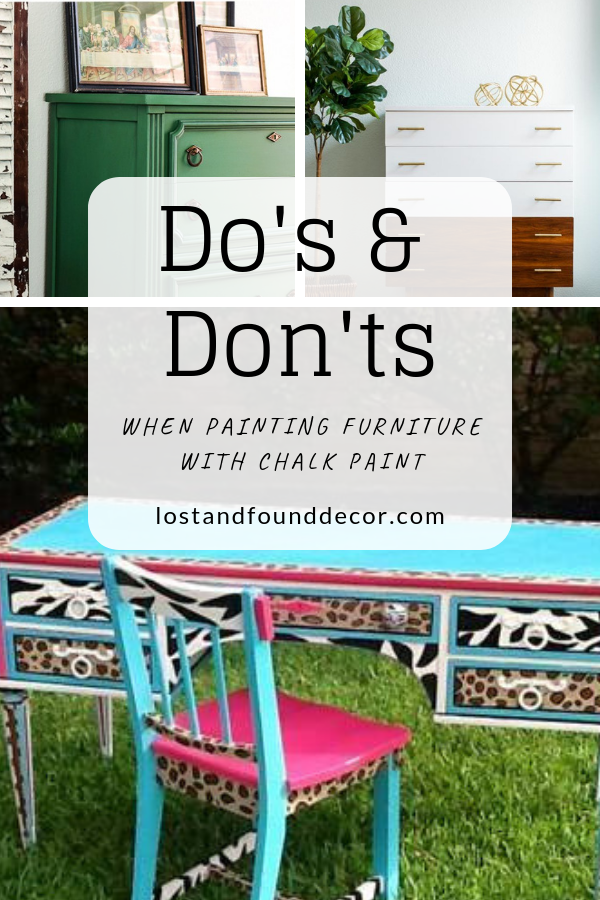 Do S And Don Ts Painting Furniture With Chalk Paint Lost Found - Can You Use Annie Sloan Paint On Outdoor Furniture