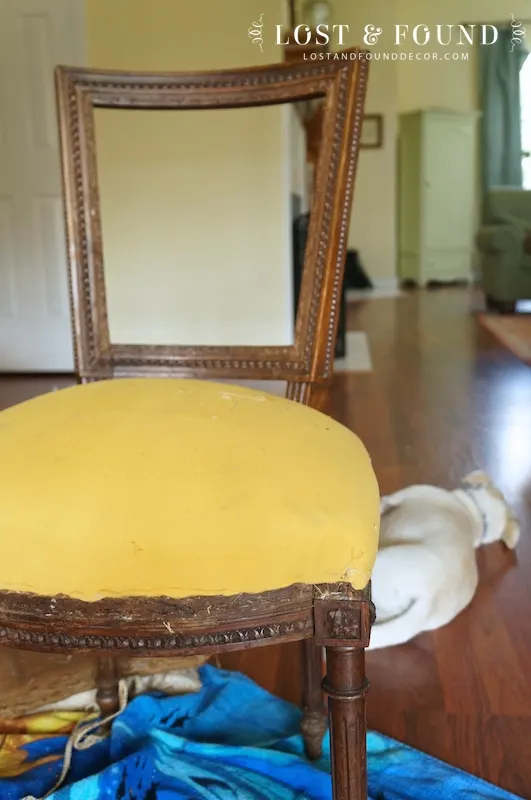 antique chair reupholstery