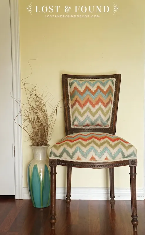 antique chair reupholstery