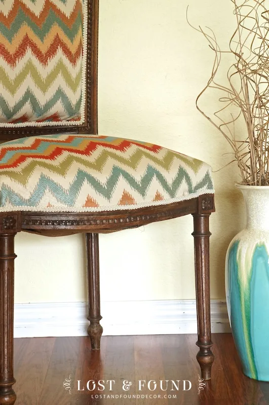 antique chair reupholstery