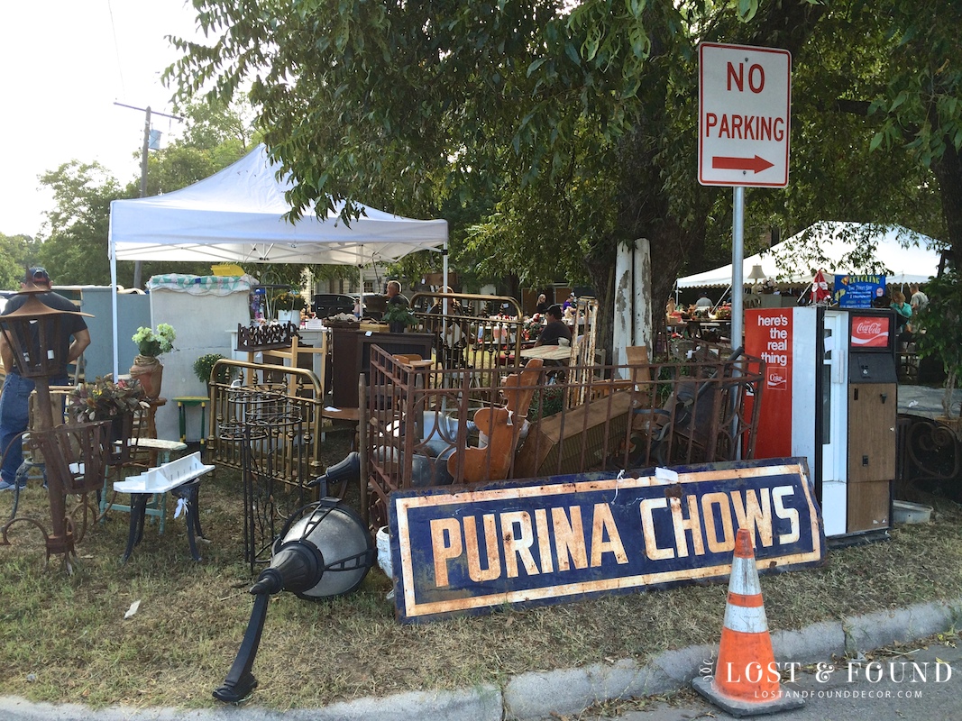 Fall Flea Market Shopping at Antique Alley Texas Lost & Found Decor