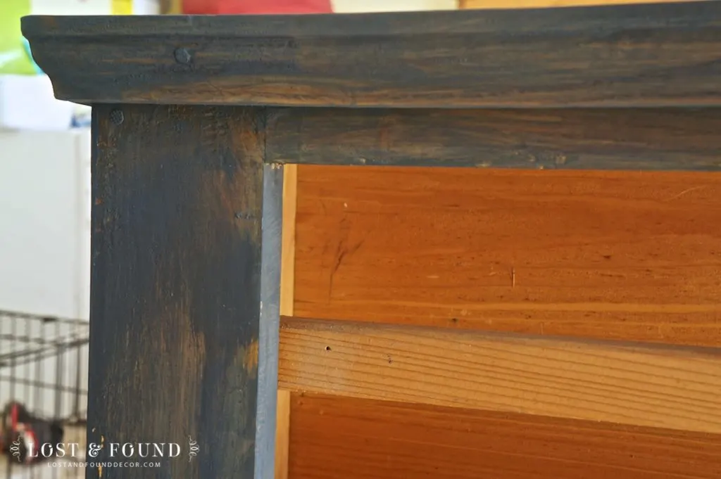 Milk Paint Cabinet Hutch Makeover