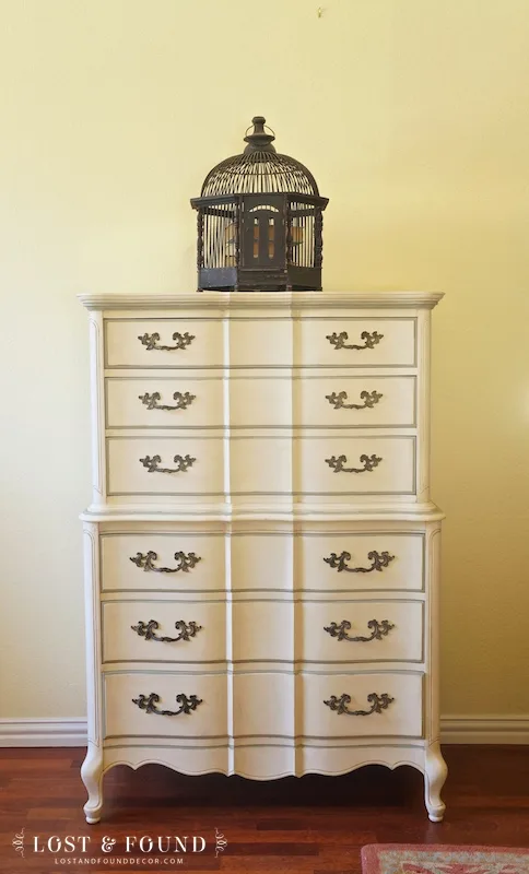 French Provincial Chest of Drawers painted in Chalk Paint