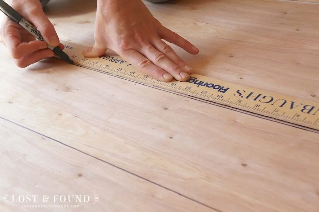 diy plywood plank flooring