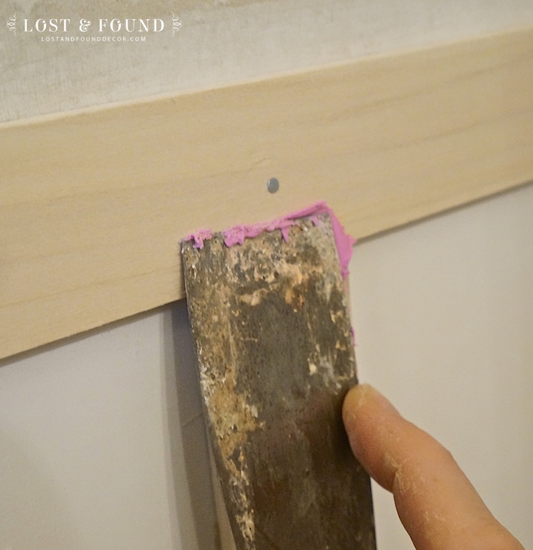how to putty nail holes