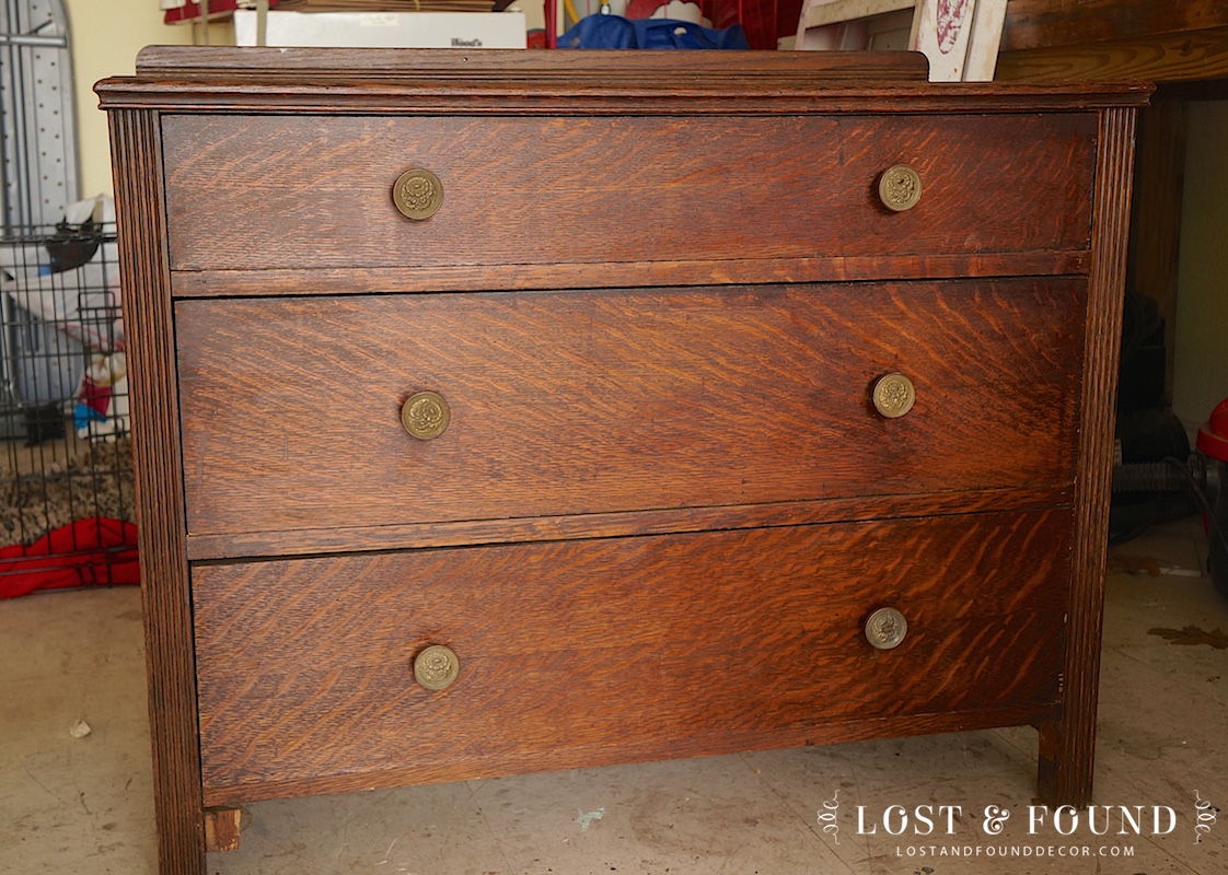 Ft. York Red Oak Dresser { Furniture Makeover }