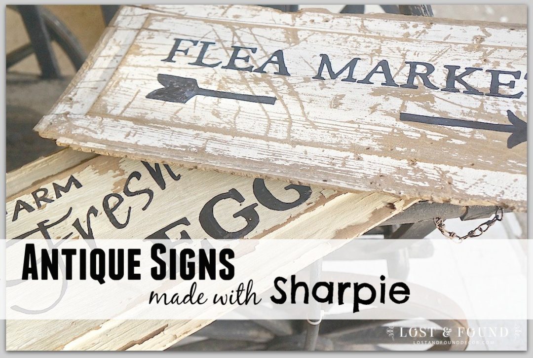 How to Make an Antique Sign Lost & Found