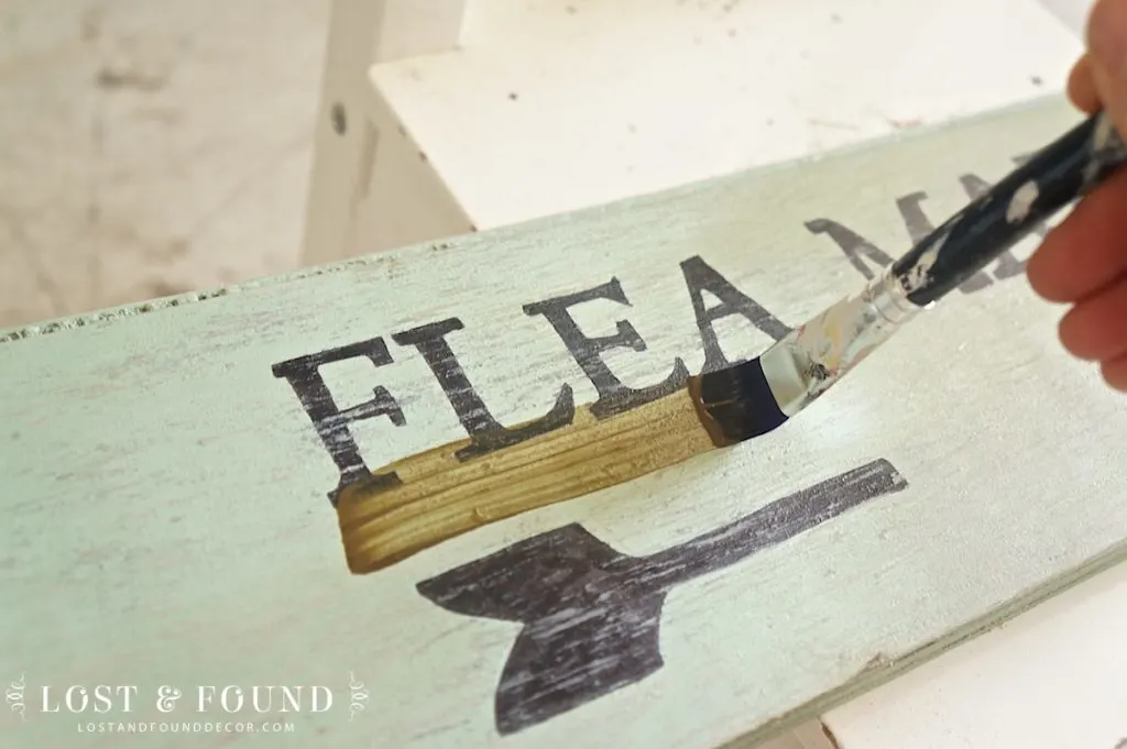 how to make an antique sign