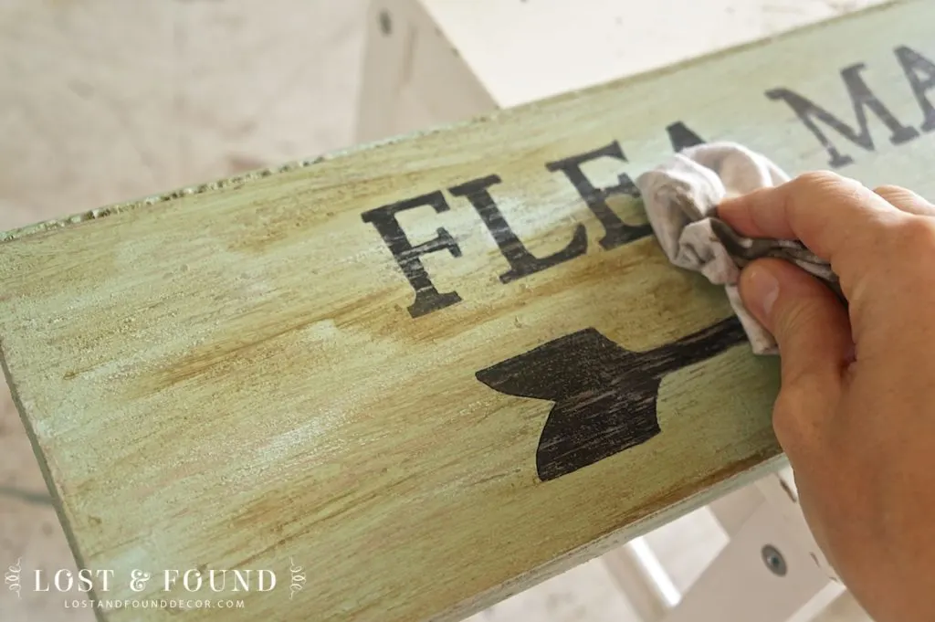 how to make an antique sign
