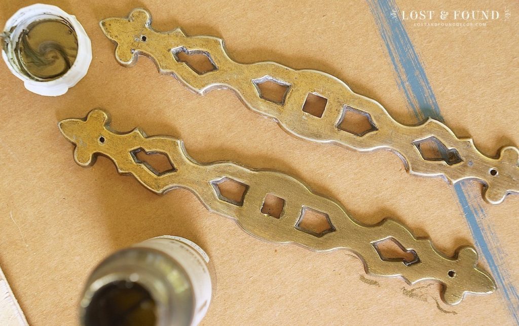 Painting Furniture Hardware with Fusion Metallic Paint
