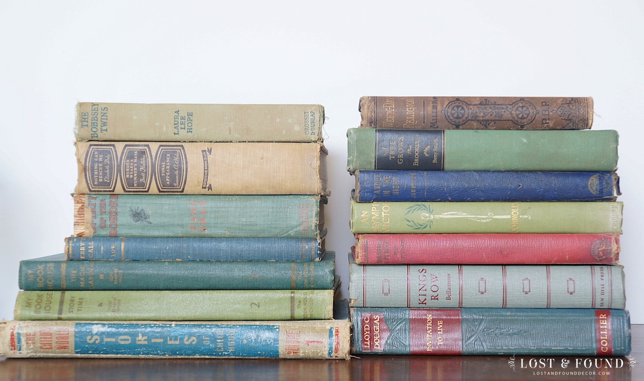 Instant Art from Vintage Books Lost & Found Decor