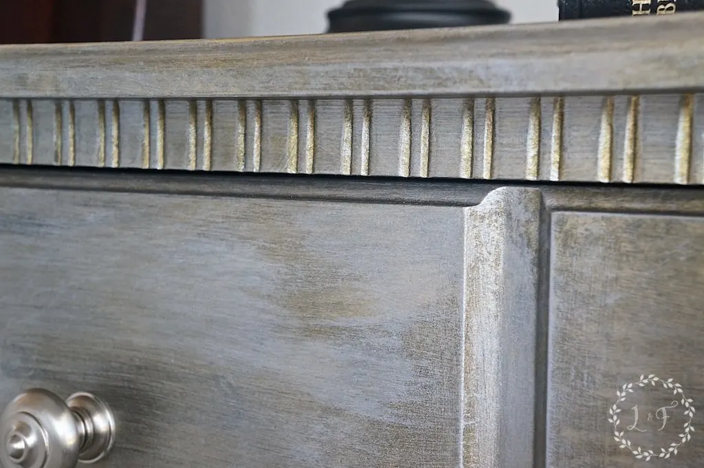 Nightstand Makeover using Fusion Studio Metallics 4