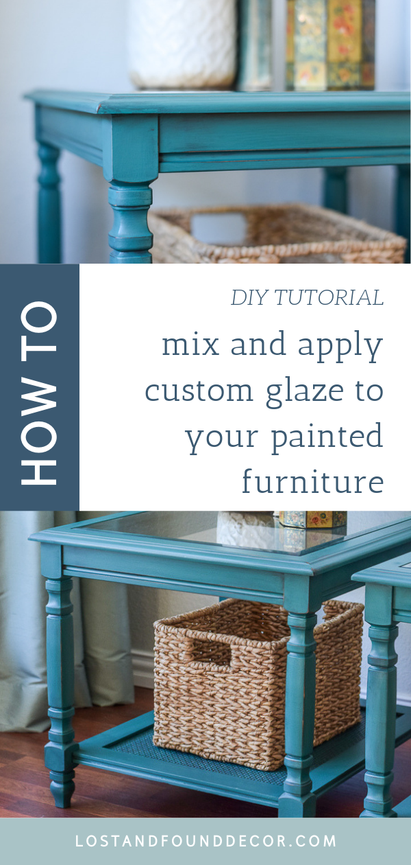 how to apply glaze to painted furnituyre