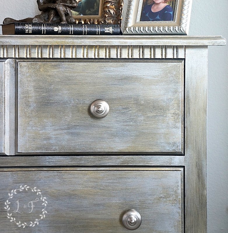 Nightstand Makeover using Fusion Studio Metallics