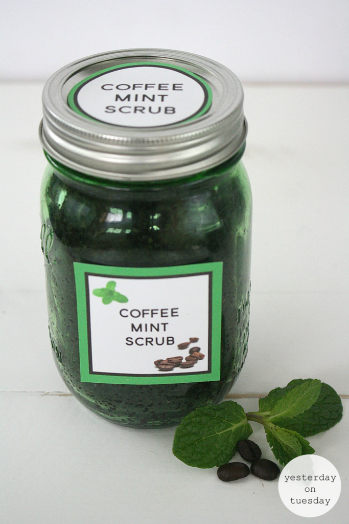 coffee mint scrub