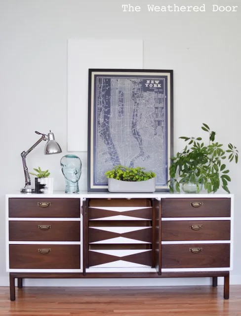 broyhill-premier-credenza-with-geometric-drawers-wd-20