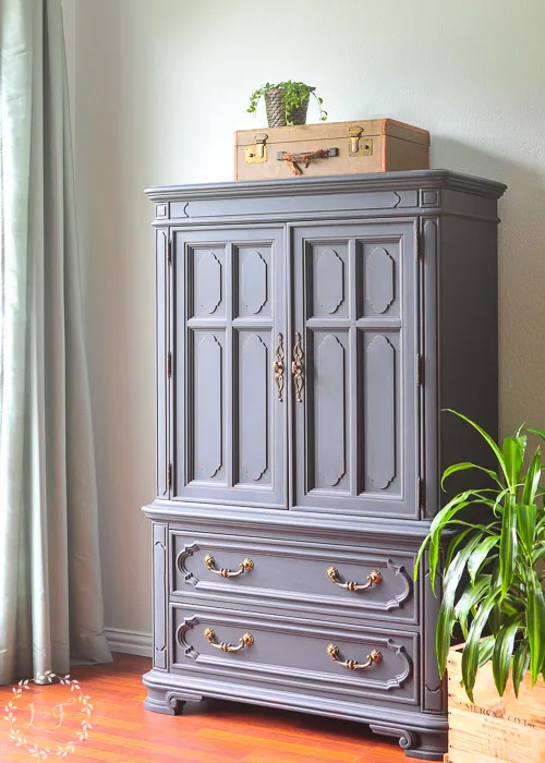 painted thomasville armoire