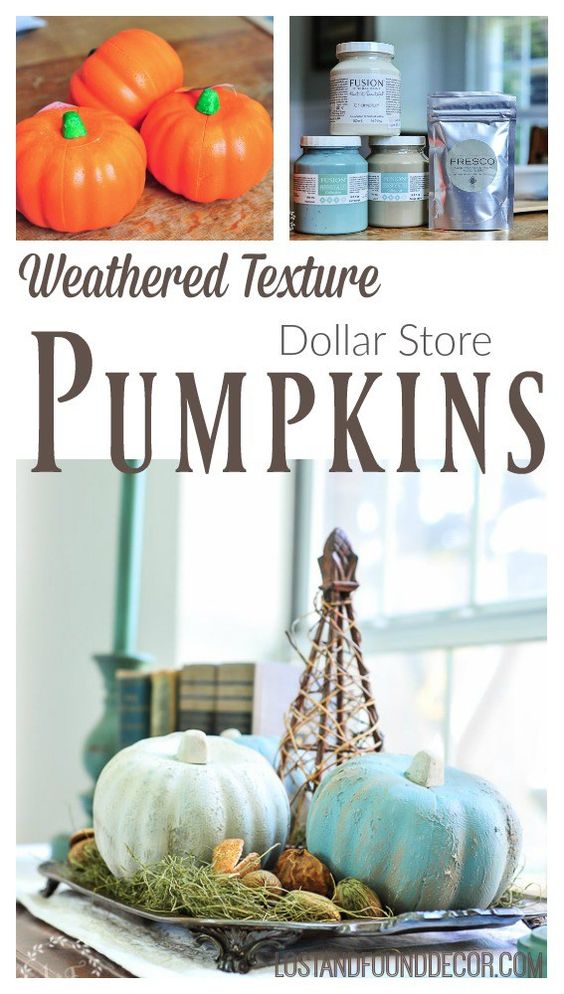 Cute & Easy Dollar Tree Painted Foam Pumpkin Craft - Lost & Found Decor