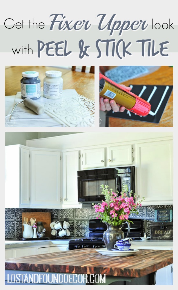 peel-and-stick-tile-stenciled-backsplash