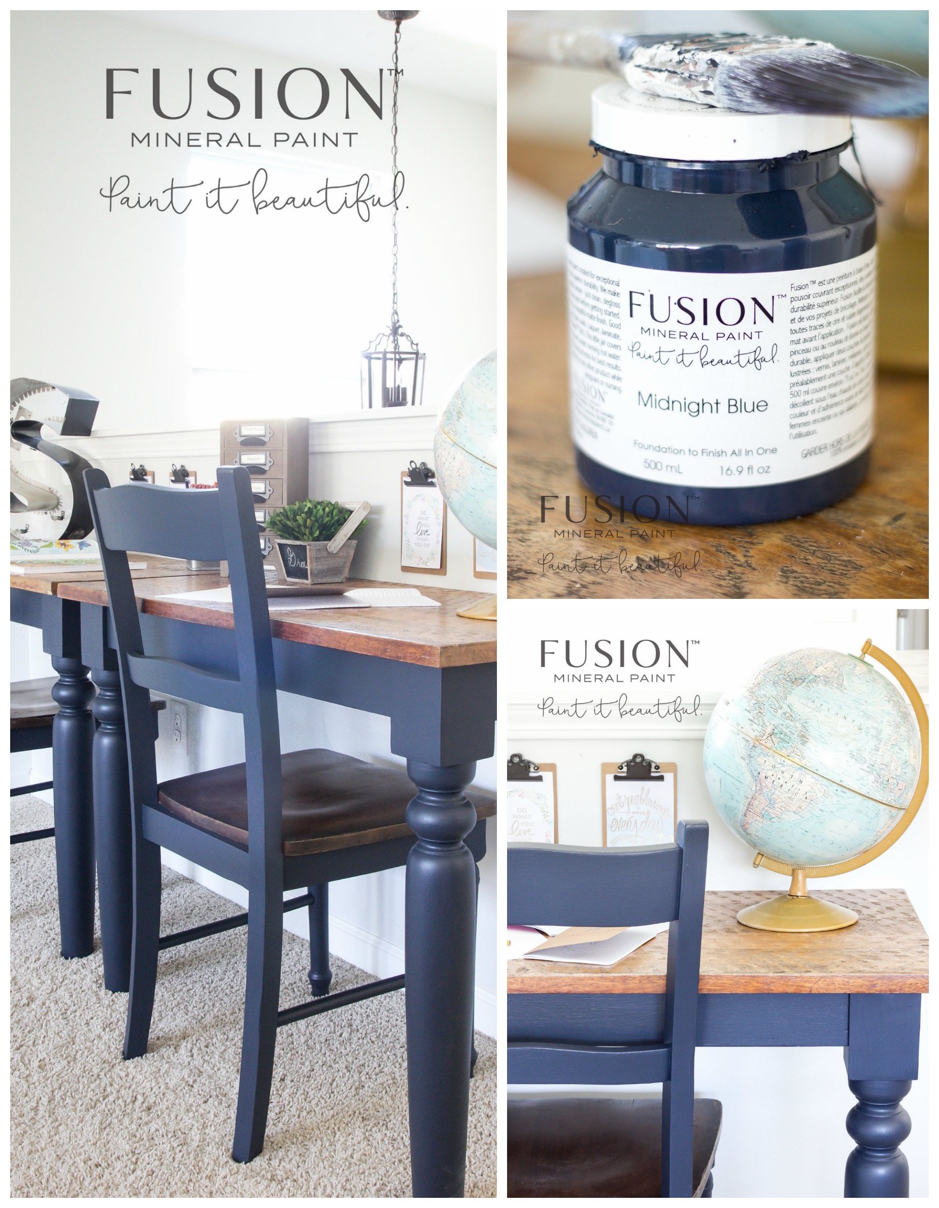 Fusion Mineral Paint 500 ml Midnight Blue