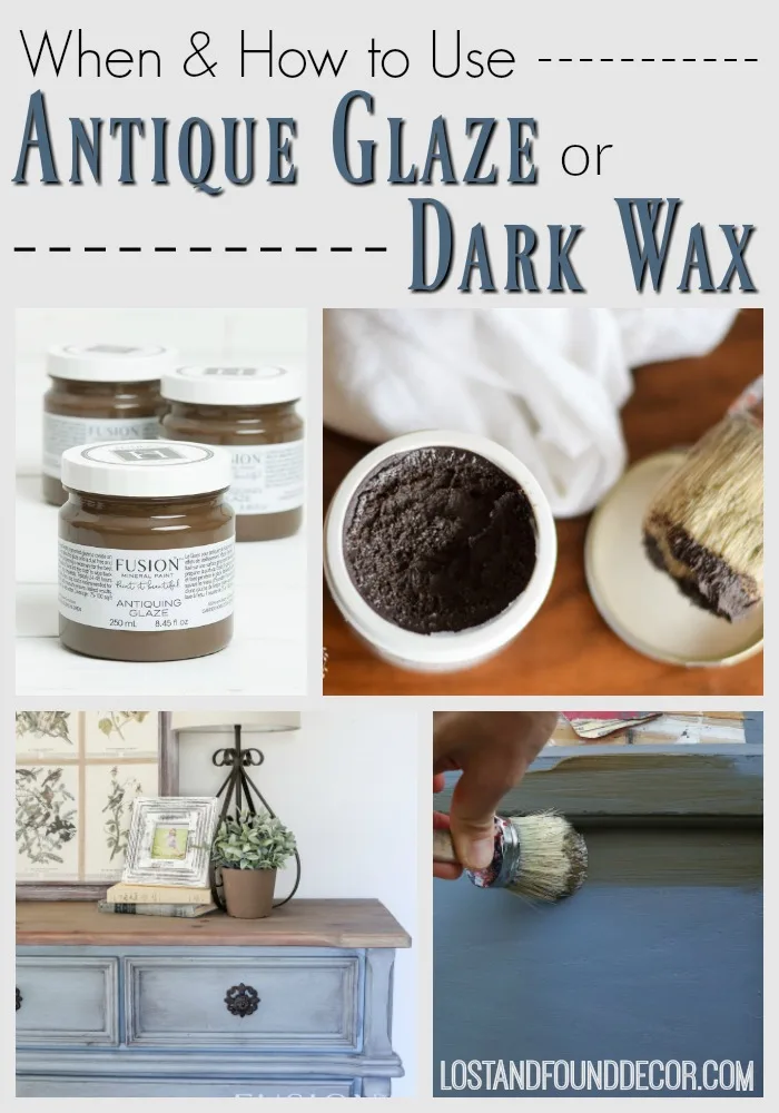 Dark Wax On Your Painted Furniture