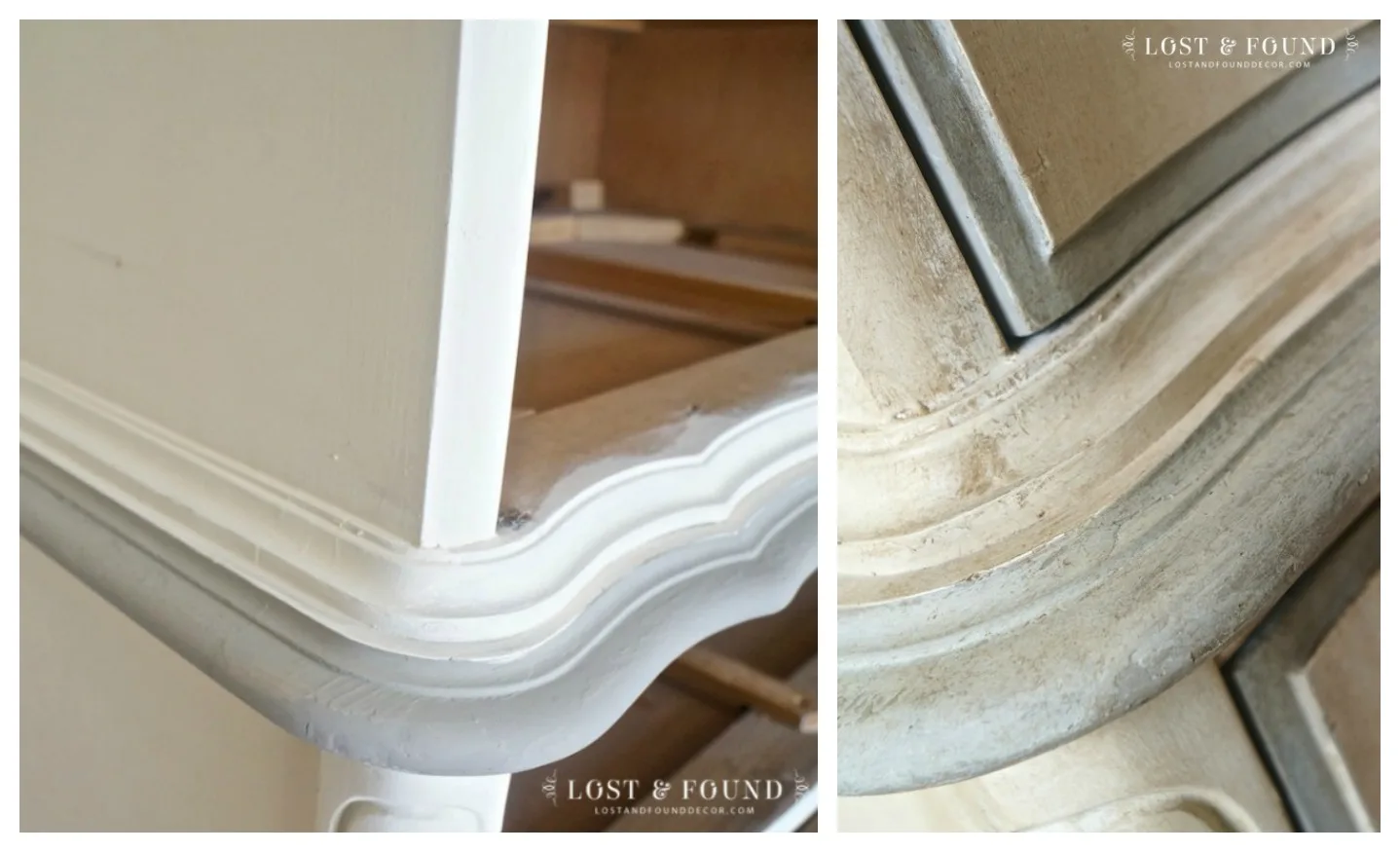Valspar Antiquing Glaze Before And After (valspar, antiquing, glaze) how-to-antique-painted-furniture-glaze-dark-wax
