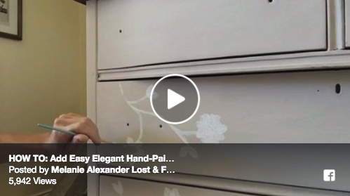 VIDEO DEMO: How to Add Easy Elegant Hand-Painted Designs On Your Furniture Piece
