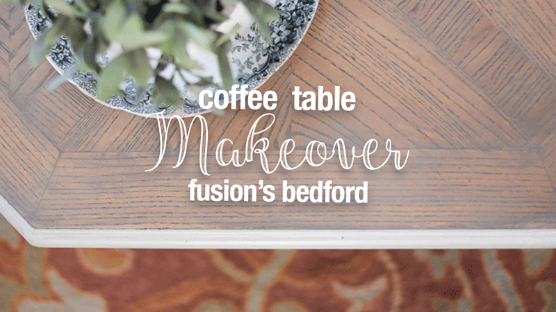 Painted Coffee Table Makeover { Fusion Mineral Paint Bedford }