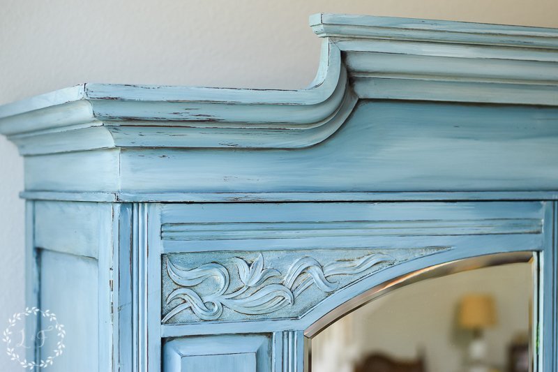 Color Blending with Fusion Mineral Paint { Painted Armoire Makeover }