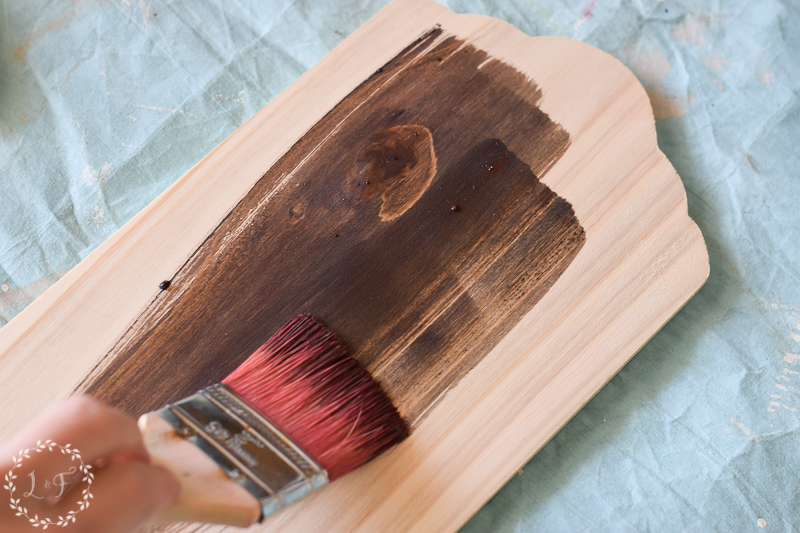 How to Stain Wood with Paint  Staining Wood Using Craft Paint