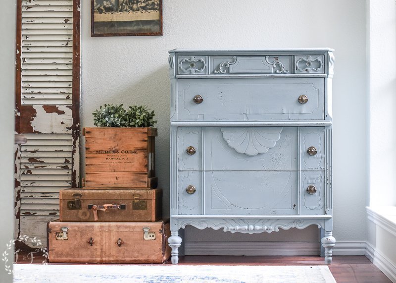 A Chippy Chest of Drawers Makeover with MMS Milk Paint