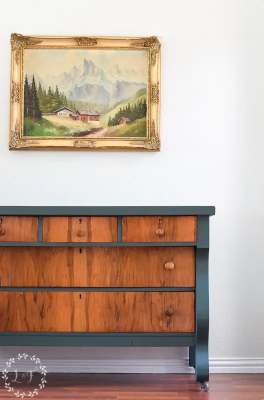 antique empire dresser makeover with fusion mineral paint