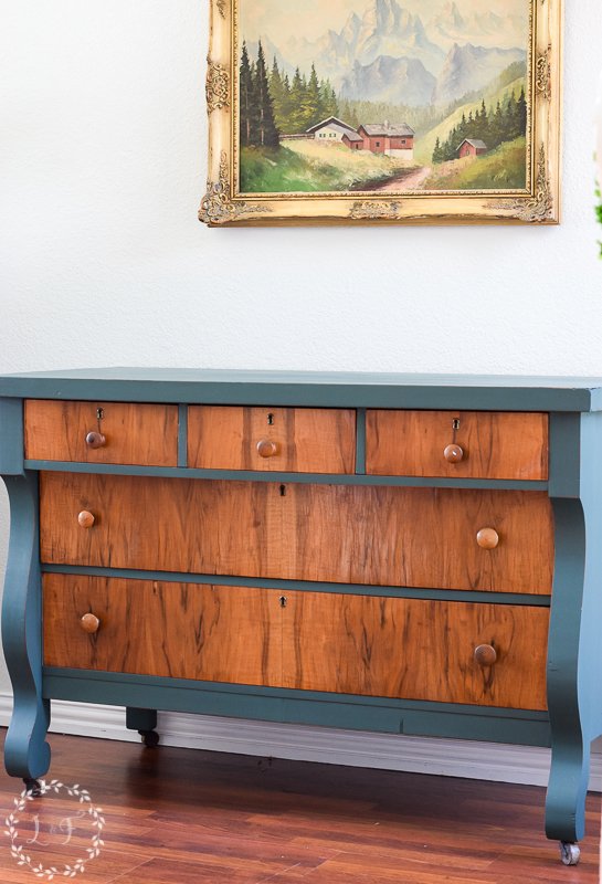 antique empire dresser makeover with fusion mineral paint 5