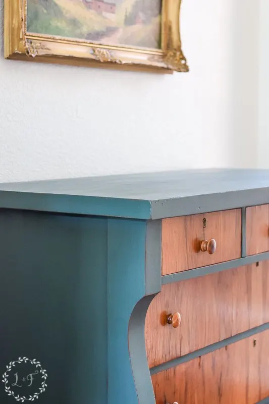 antique empire dresser makeover with fusion mineral paint 3