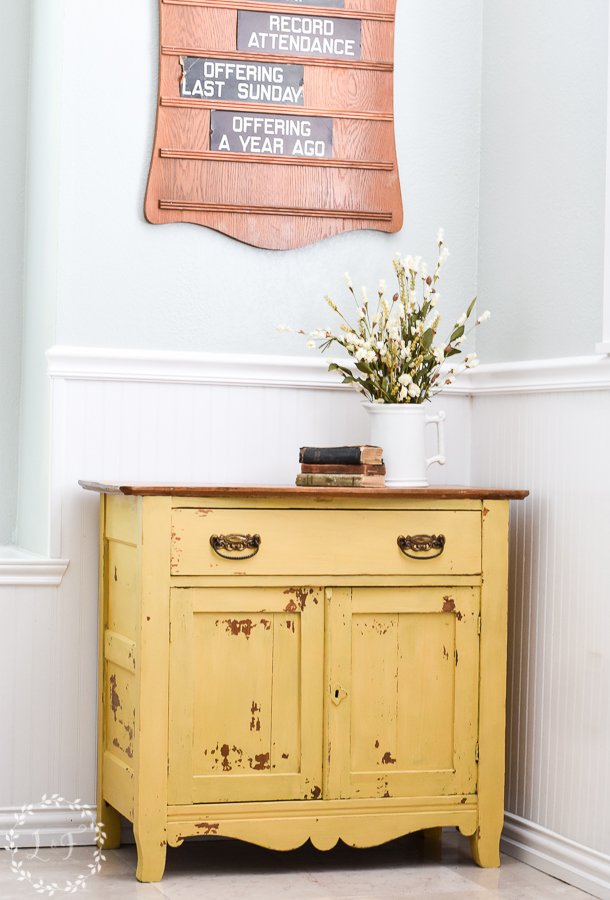 How to Paint a Chippy Farmhouse Dresser with Milk Paint