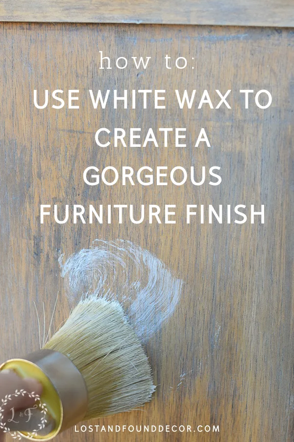 how to apply white wax