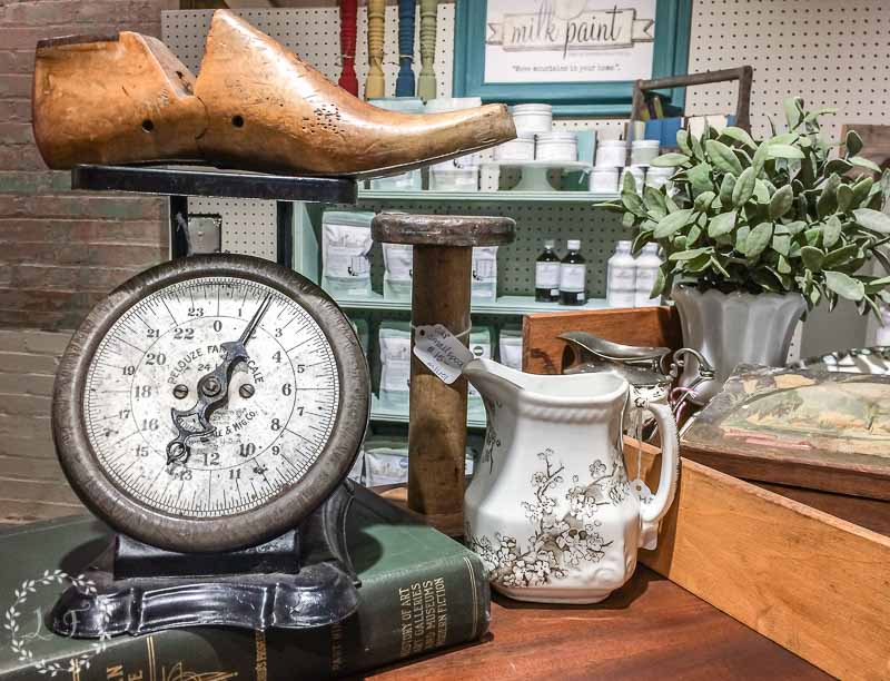 antique items on display