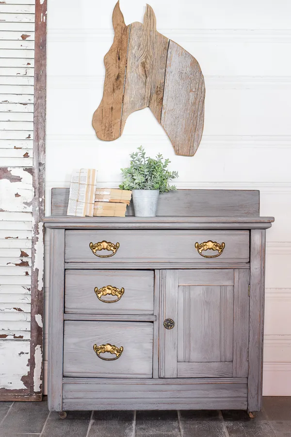 20 Milk Paint Furniture Before and After Makeovers - Lost & Found Decor