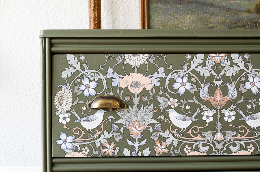 Fusion Mineral Paint Bayberry Dresser Makeover - Lost & Found Decor