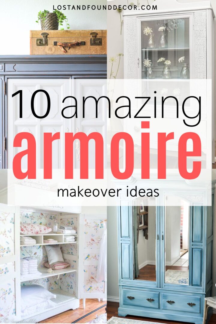 10 Incredible DIY Armoire Makeover Ideas Lost & Found Decor