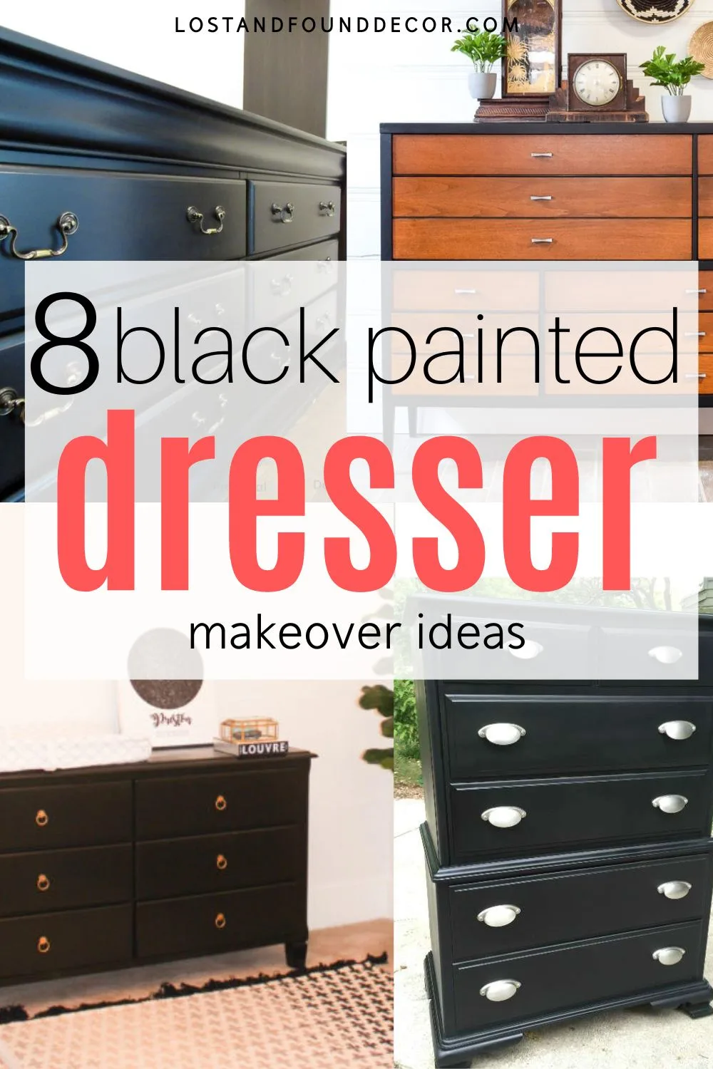 Black Painted Furniture-Make this Simple Update to Furniture - Designed  Decor