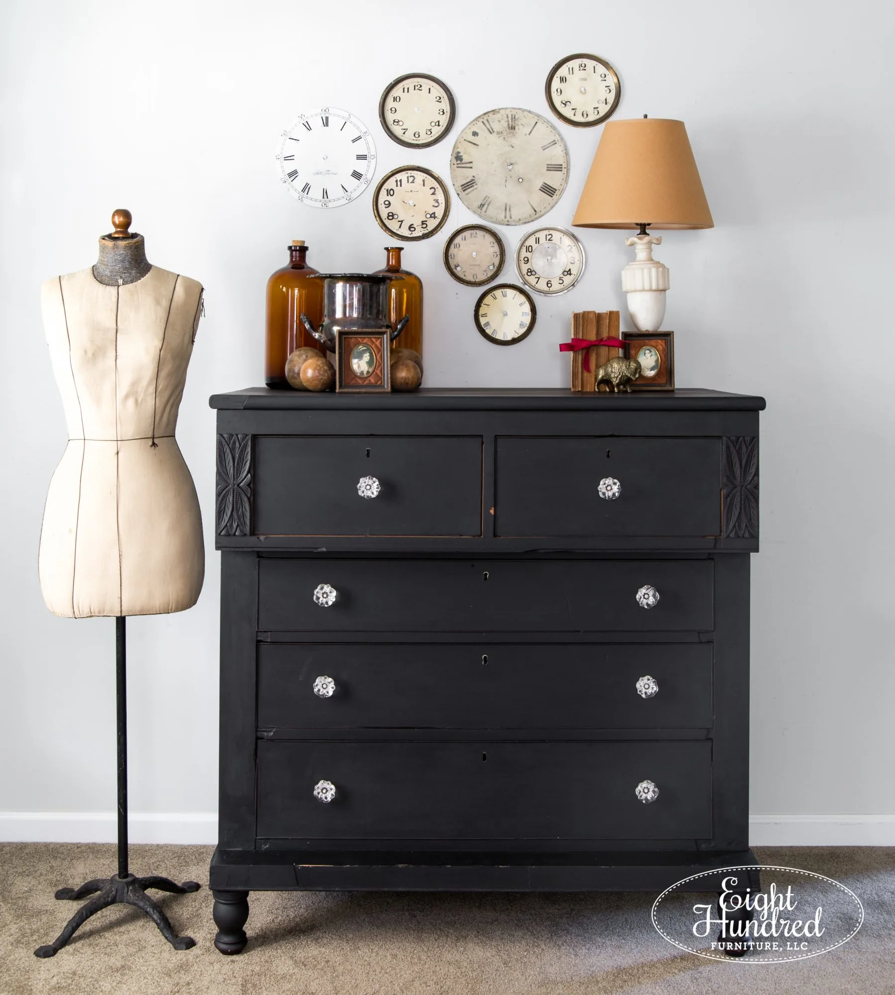 Black Dresser DIY - 8 Black Painted Furniture Makeovers - Lost