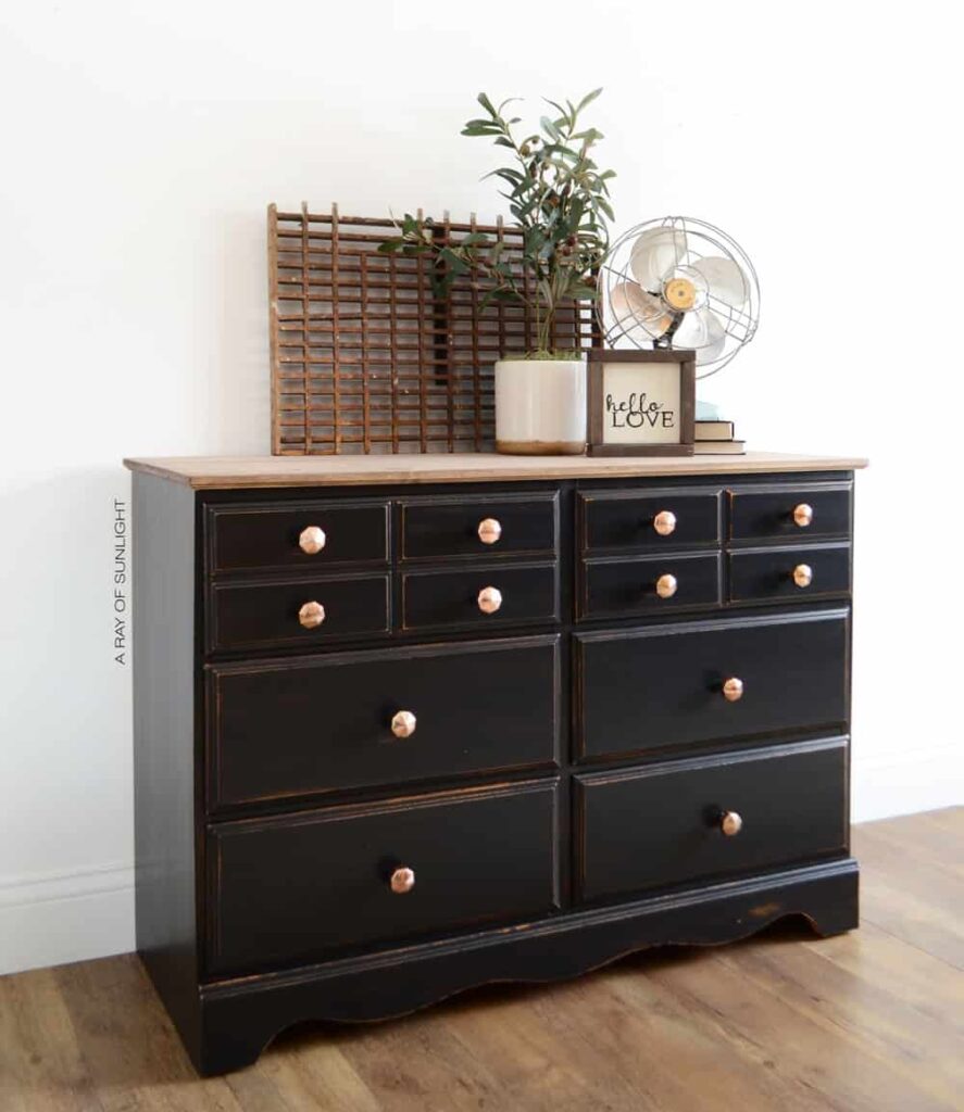 Black Dresser DIY 8 Black Painted Furniture Makeovers Lost & Found